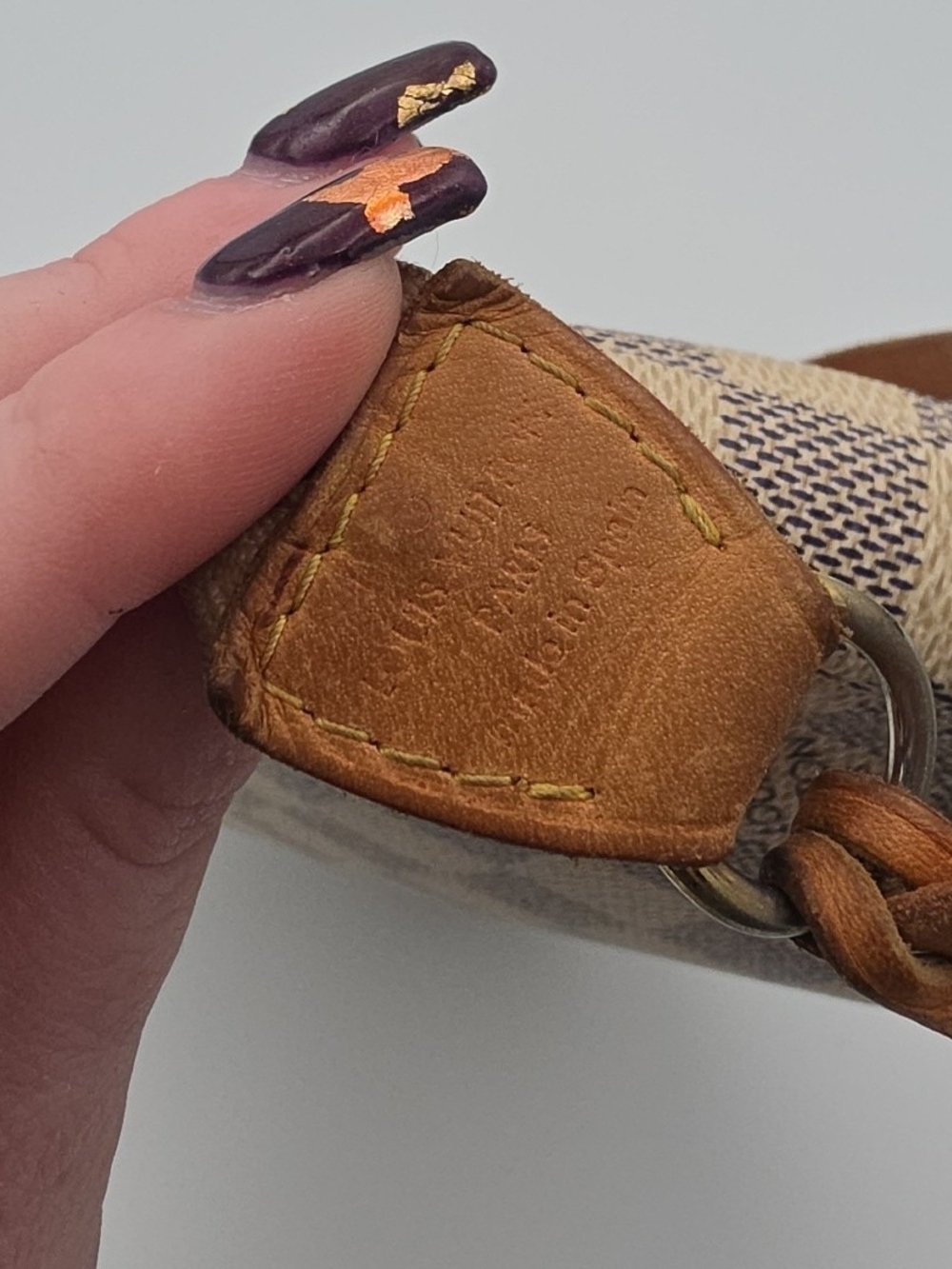 Louis Vuitton Damier Azur Small Pochette Accessoires W/ Original Strap (EUC)COA✨ - Picture 15 of 16